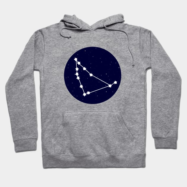 Capricorn Zodiac Constellation Hoodie by lulubee